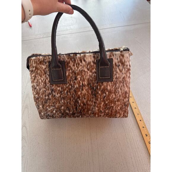 Flavia Maria Made in Brazil Cow Hide Leather Purse Western Cowgirl Country (B) - Picture 5 of 7